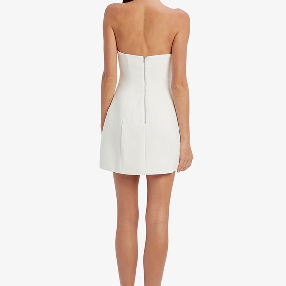 Bardot Strapless White Dress - Picture 3 of 6
